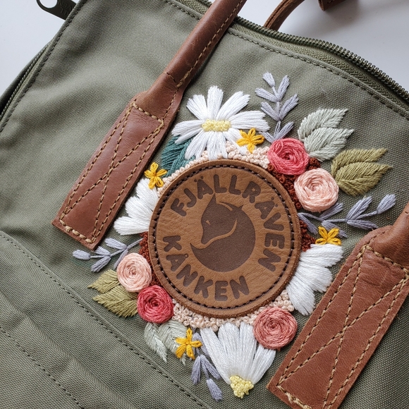 Fjallraven Handbags - Embroidered Kanken No. 2